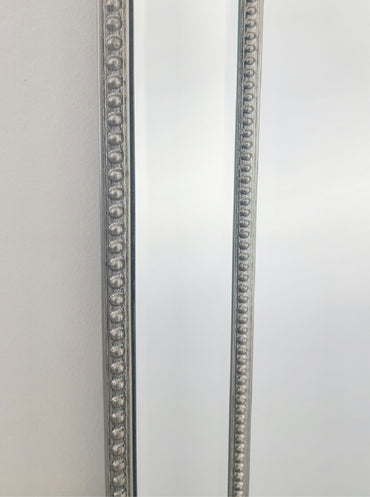 Silver Beaded Framed Mirror - X Large 190cm x 100cm 5