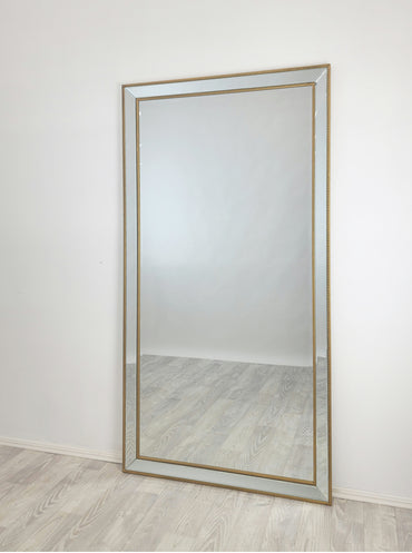 Gold Beaded Framed Mirror - X Large 190cm x 100cm 3