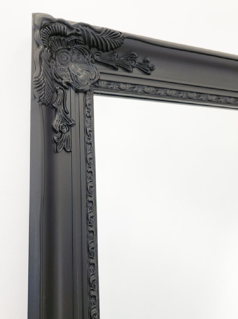 French Provincial Ornate Mirror - BLACK - X Large 100cm x 190cm 3