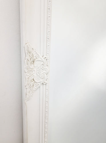 French Provincial Ornate Mirror - WHITE - X Large 100cm x 190cm 4