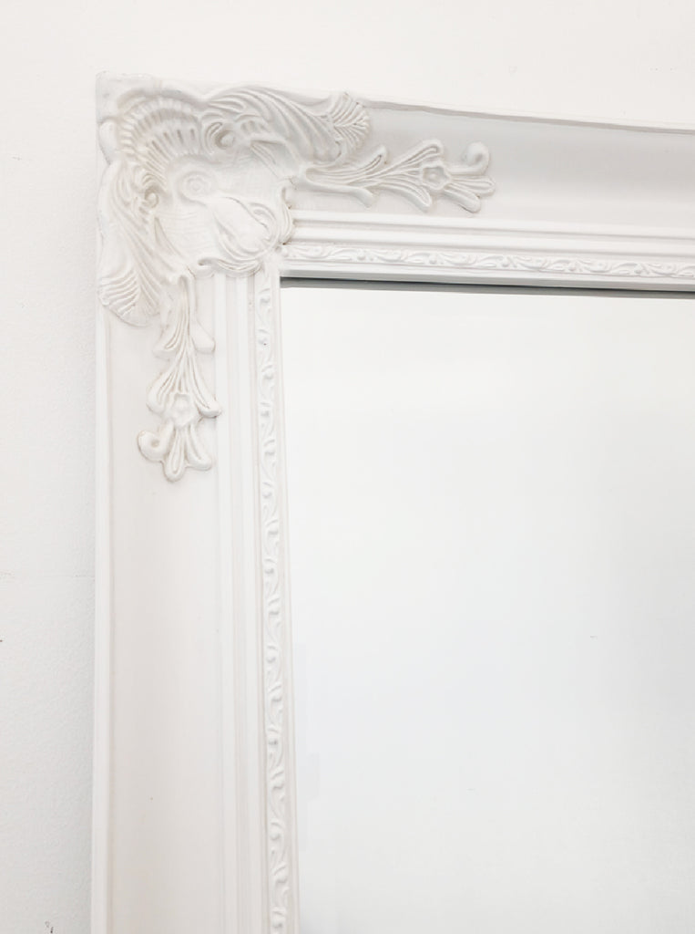 French Provincial Ornate Mirror - WHITE - X Large 100cm x 190cm 5