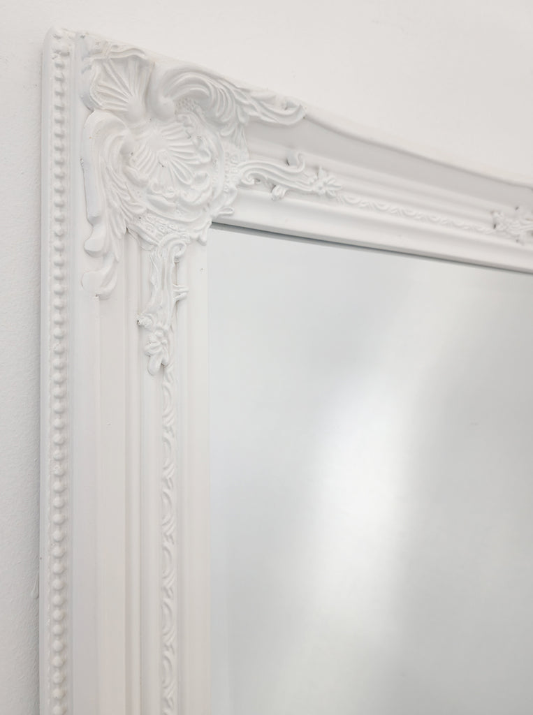French Provincial Ornate Mirror - White - Medium 70cm x 170cm 4