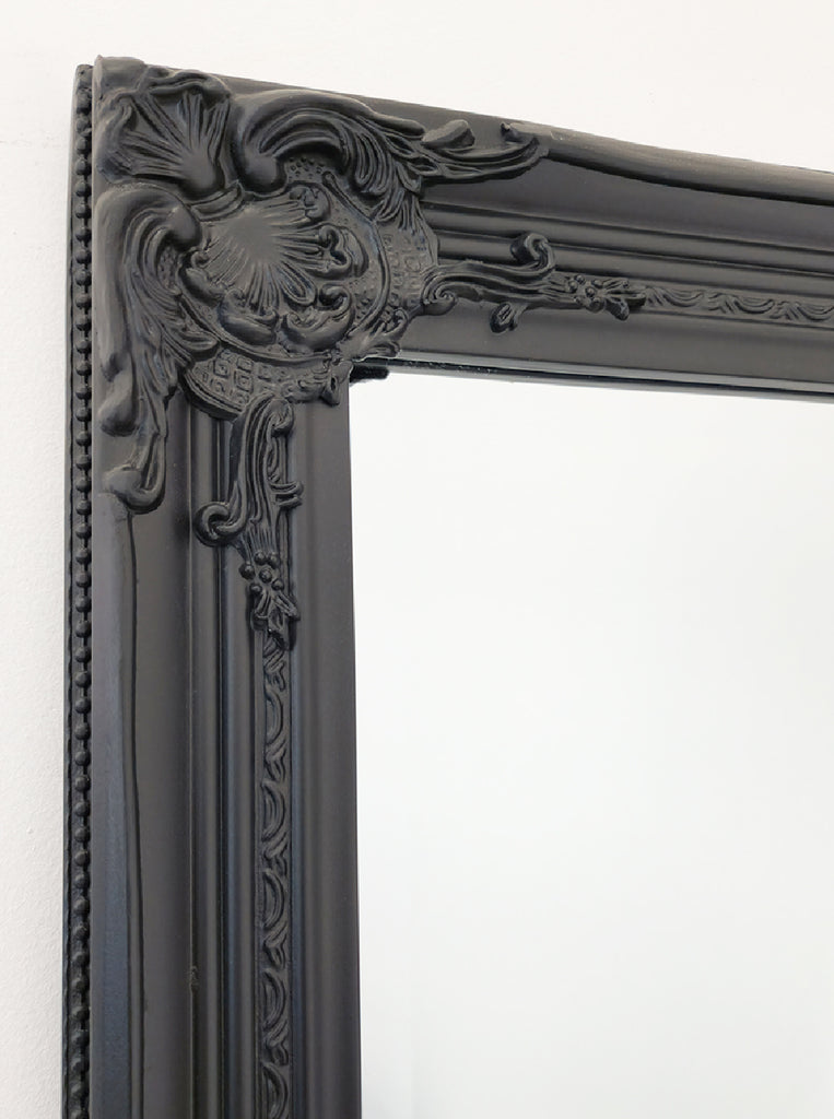 French Provincial Ornate Mirror - Black - Small  80cm x 110cm 5