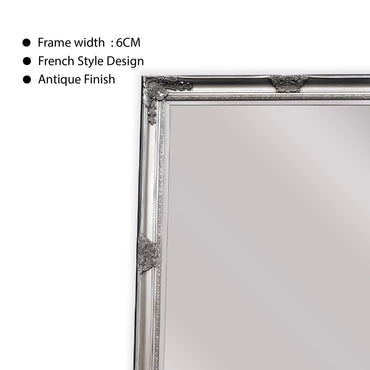 French Provincial Ornate Mirror - Antique Champagne - Free Standing 50cm x 170cm 3