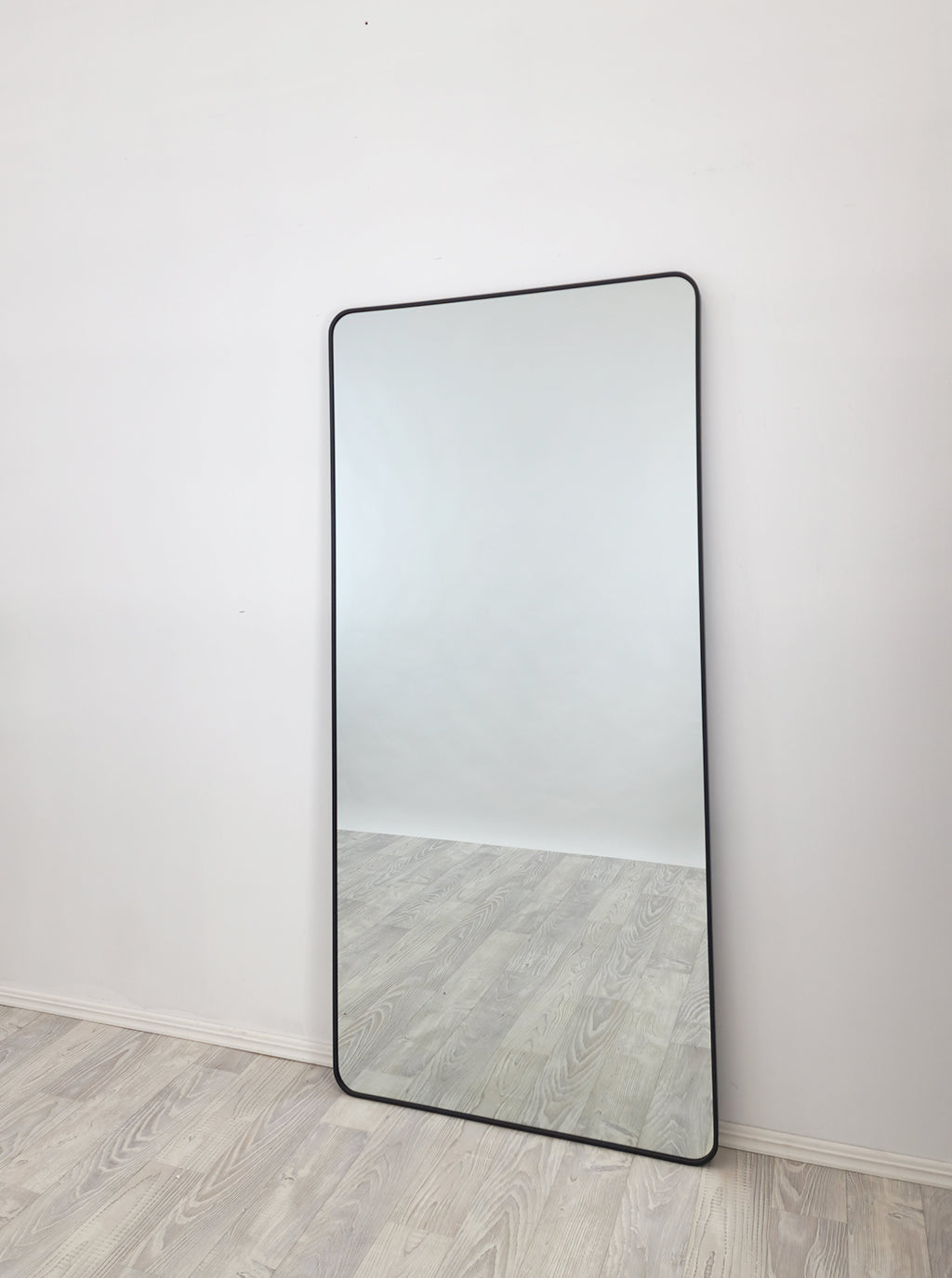Black Metal Rectangle Mirror - Medium 80cm x 170cm 3