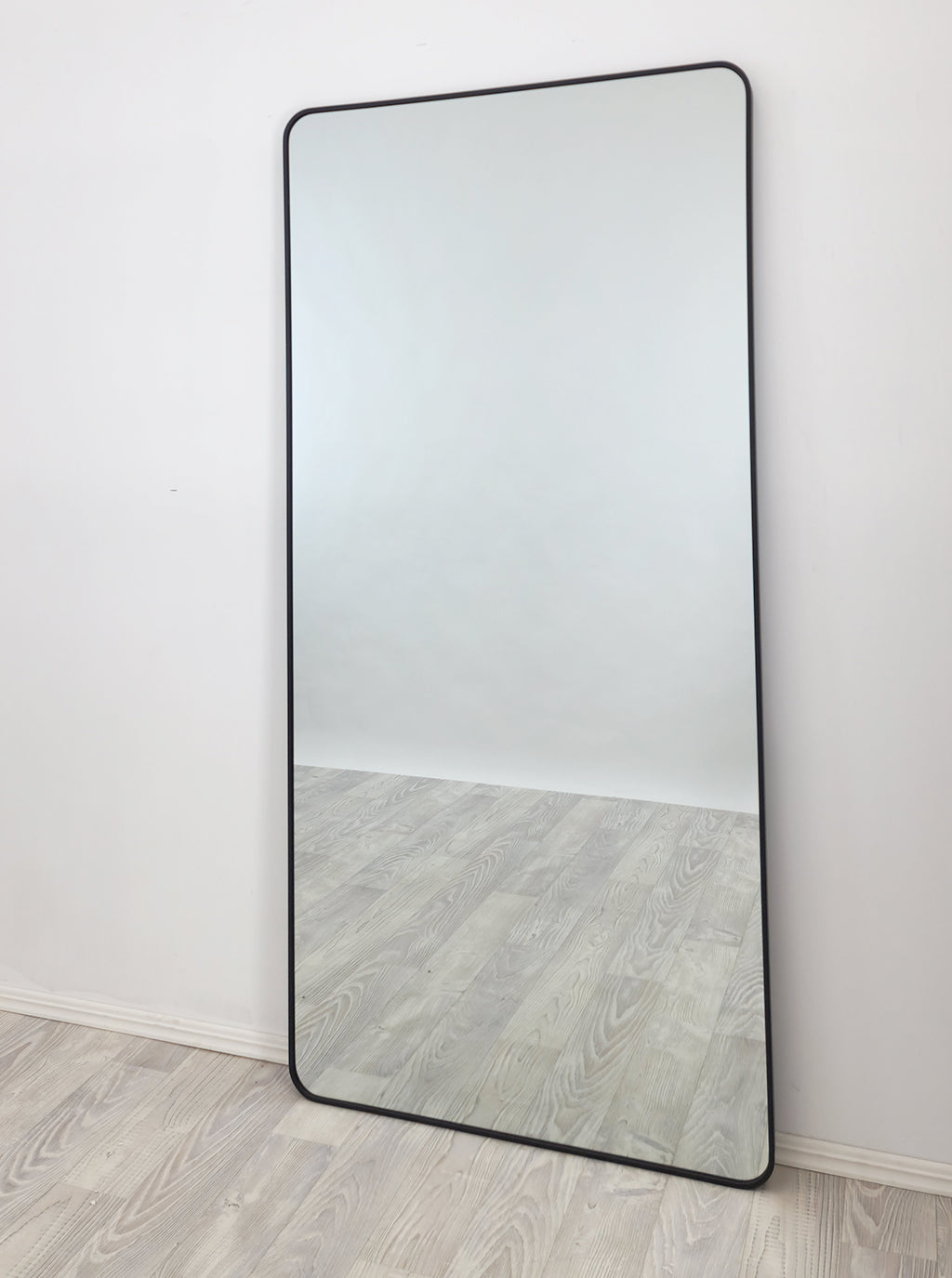 Black Metal Rectangle Mirror - X-Large 100cm x 200cm 3