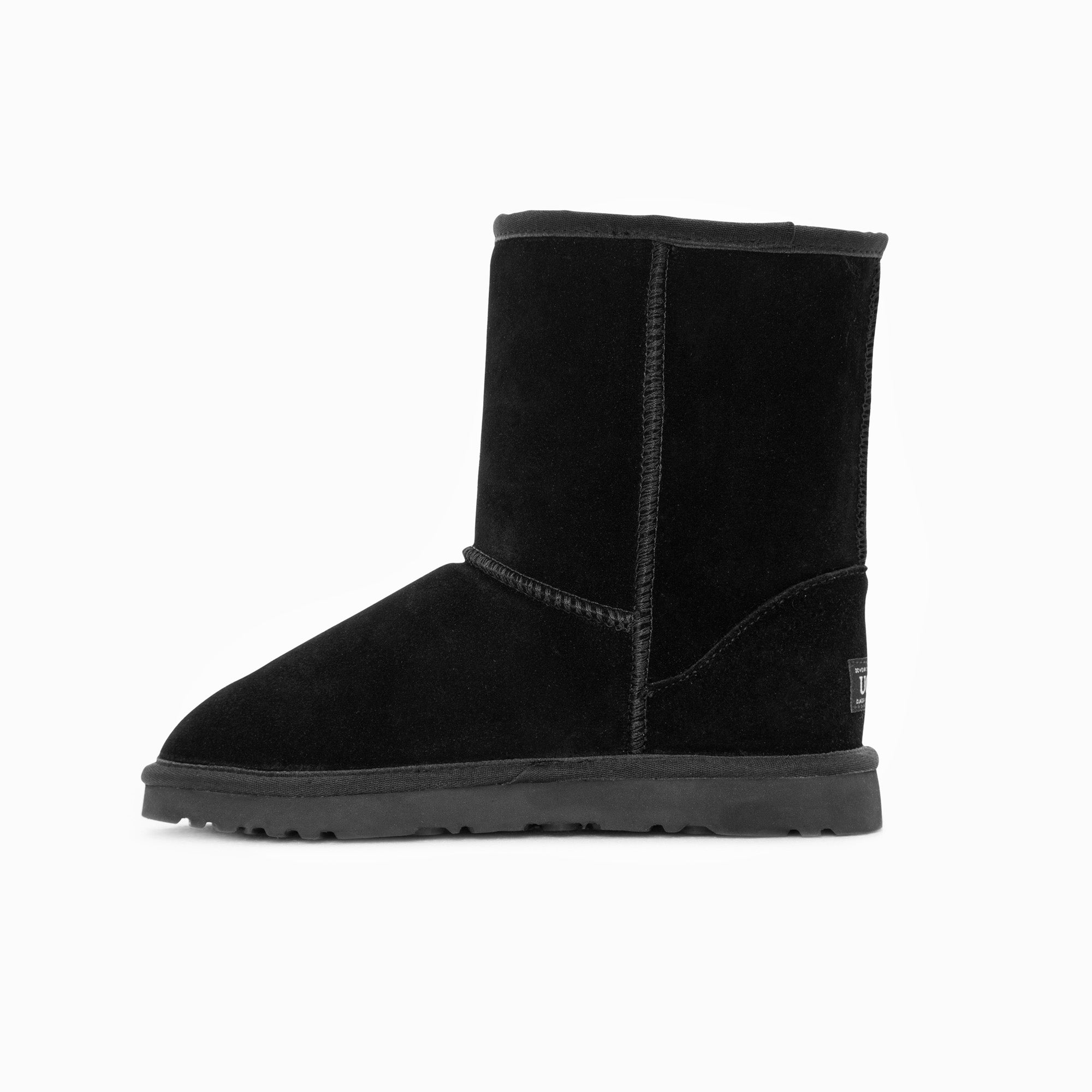 Ugg Boots Genuine Australian Sheepskin Unisex Short Classic Suede (Black, EU38) 4