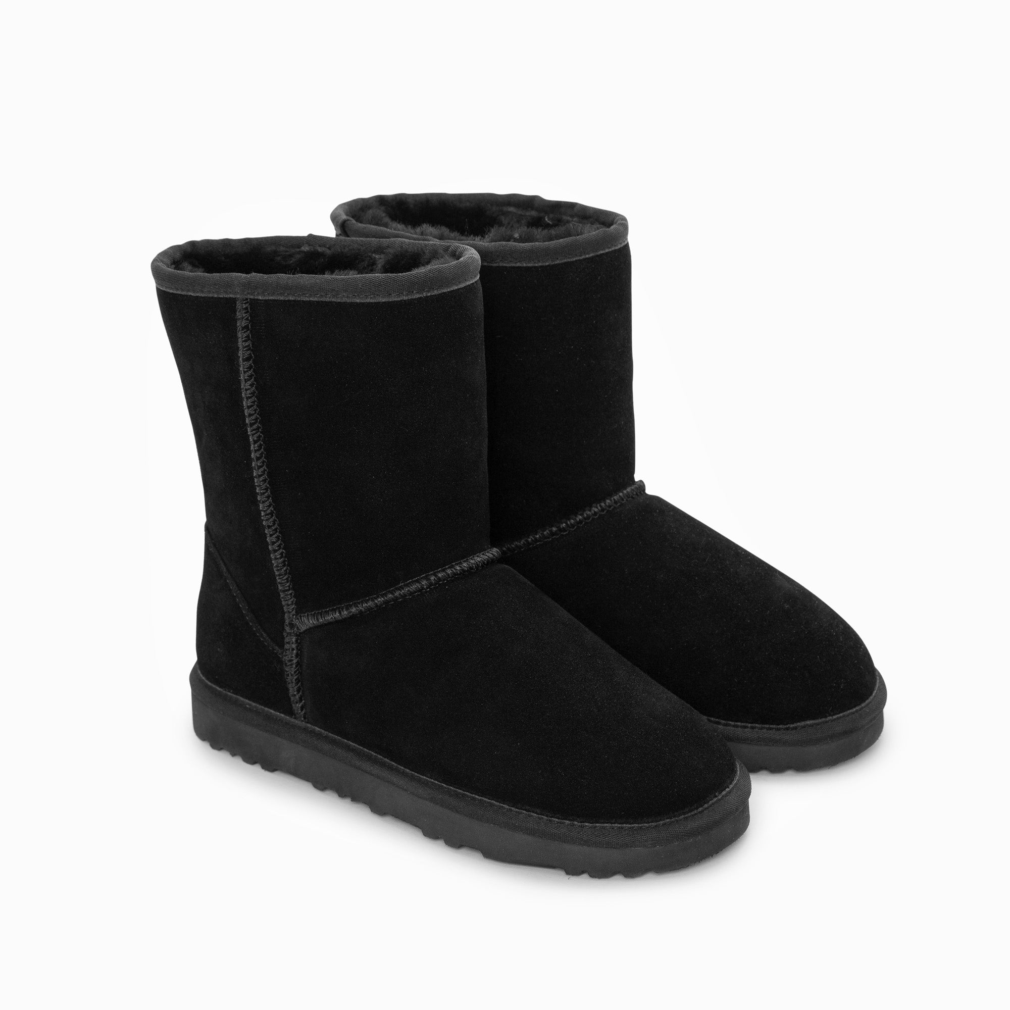 Ugg Boots Genuine Australian Sheepskin Unisex Short Classic Suede (Black, EU41) 5