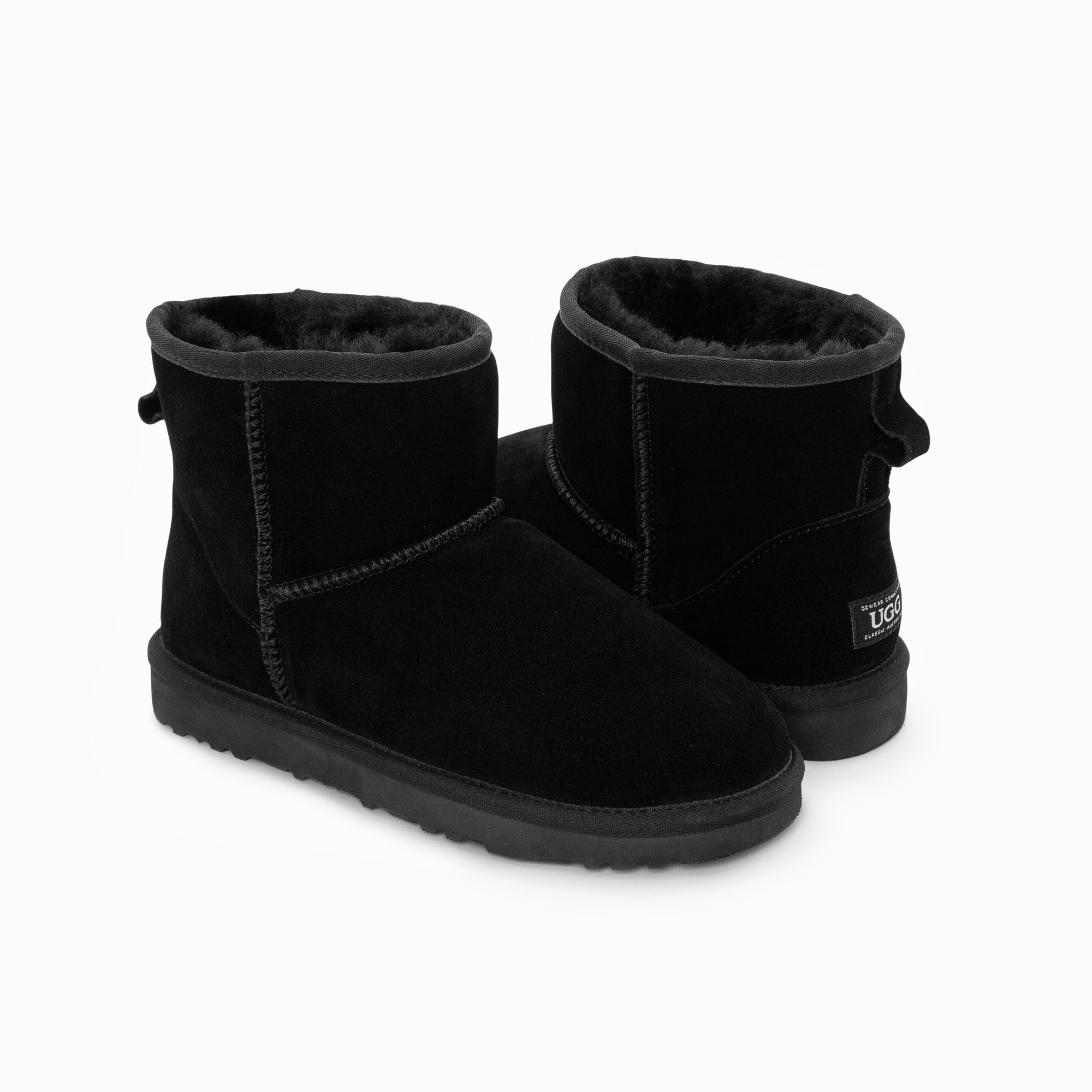 Ugg Boots Genuine Australian Sheepskin Unisex Mini Classic Suede (Black, EU41) 7