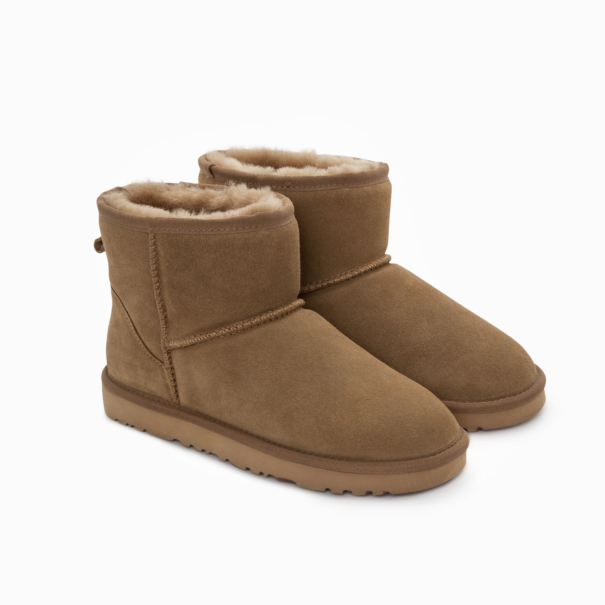 Ugg Boots Genuine Australian Sheepskin Unisex Mini Classic Suede (Olive, EU39) 6