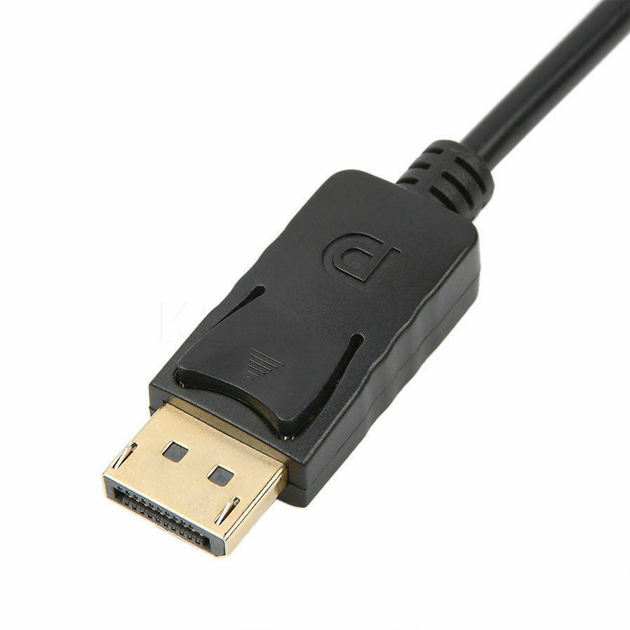 1.8m DisplayPort Display Port DP Gold to HDMI Male Video Audio Converter Cable 4