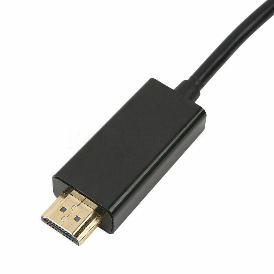 1.8m DisplayPort Display Port DP Gold to HDMI Male Video Audio Converter Cable 5