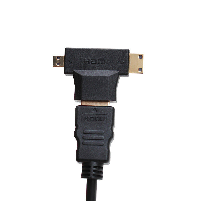 2in1 Mini HDMI Micro HDMI Male to HDMI Female Adapter Converter 1080P 3