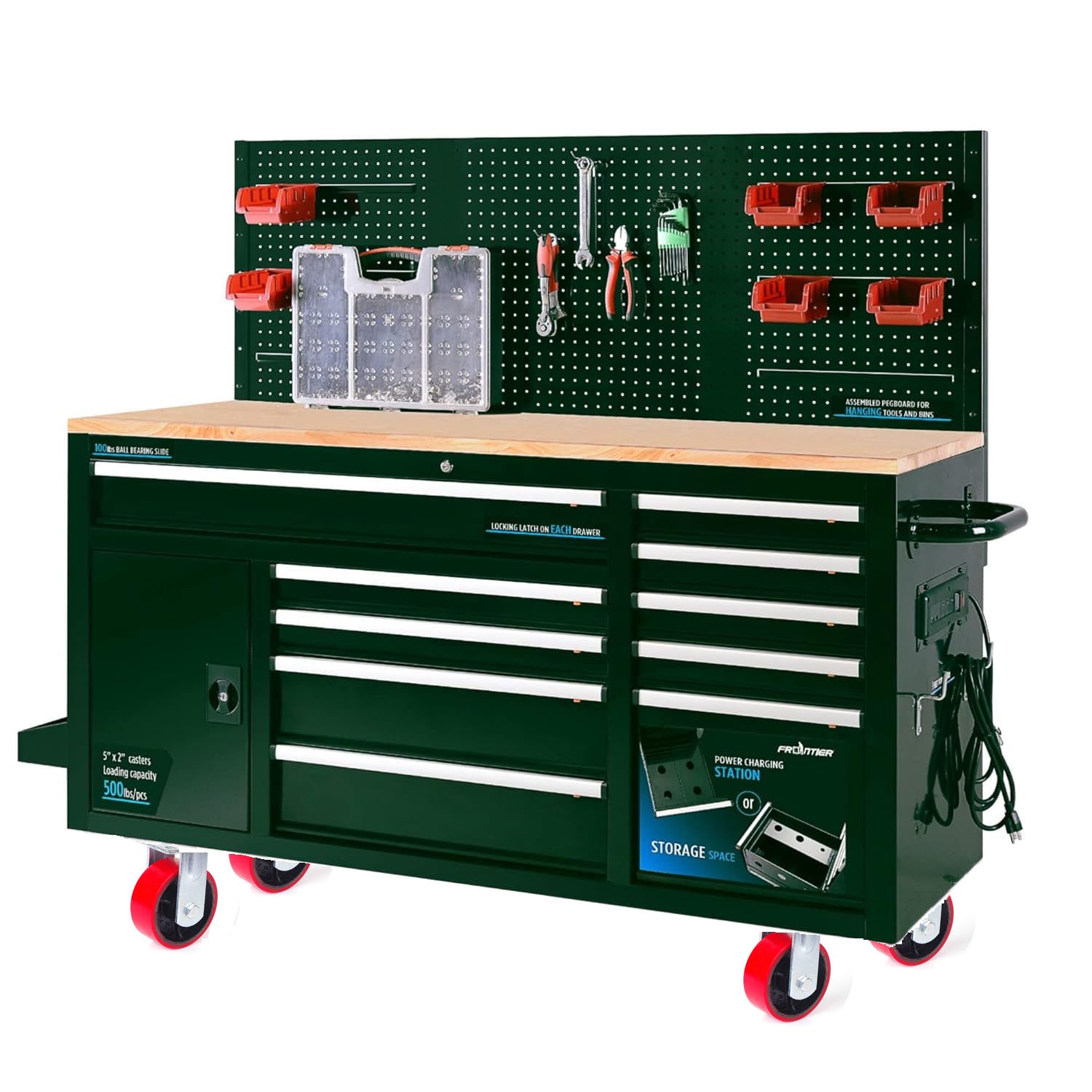 5 inch Industrial 500KG Caster Wheels Fixed Casters Castor Wheels Cart Furniture Workbench 5