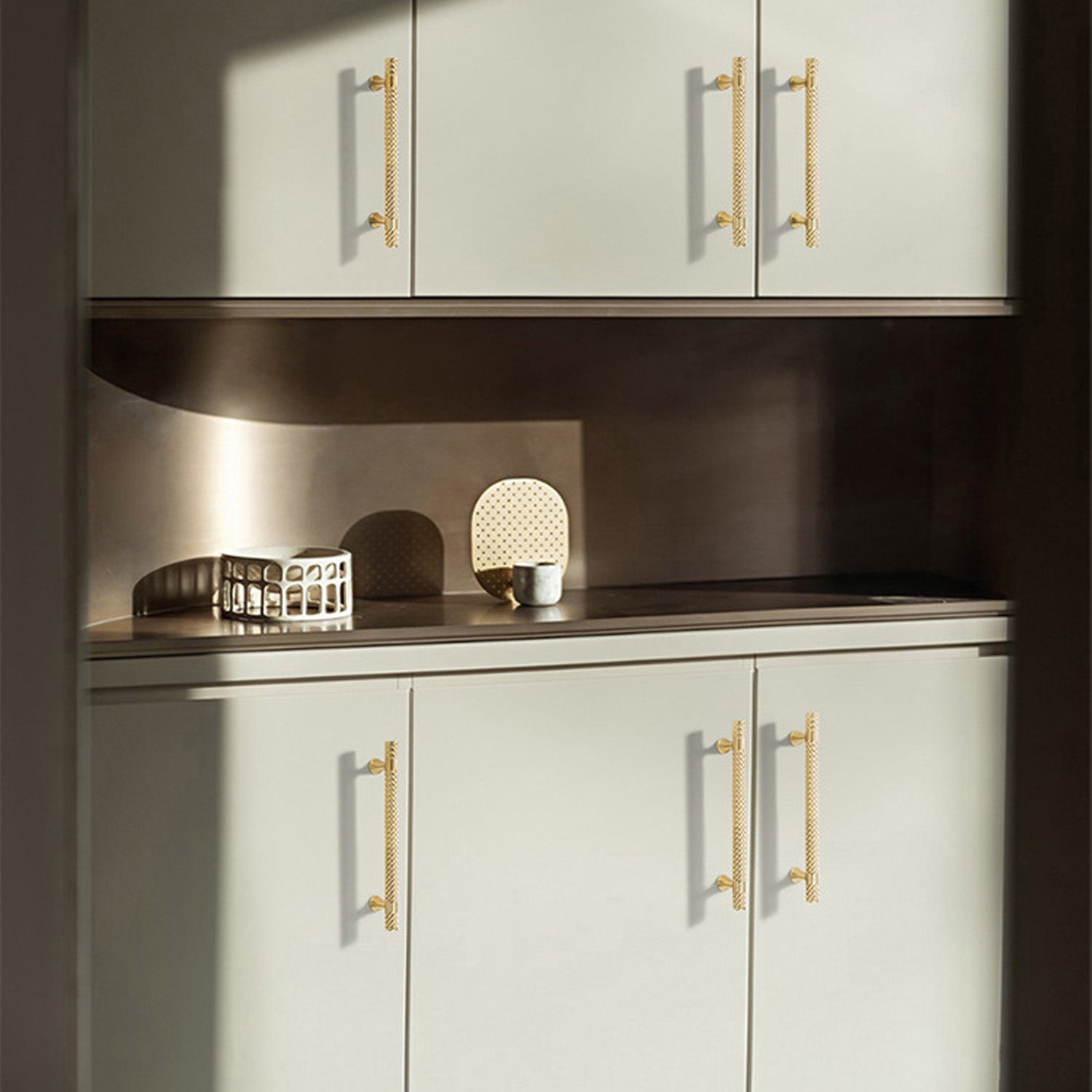 Gold Solid Zinc Kitchen Cabinet Handles Drawer Bar Handle Pull 192mm 5