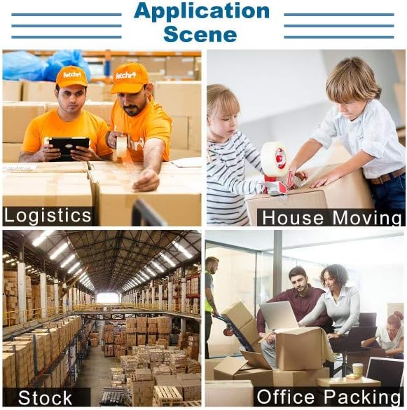 6 Rolls 150m Clear Packing Tape Sealing Tape 150m x 45mm 4