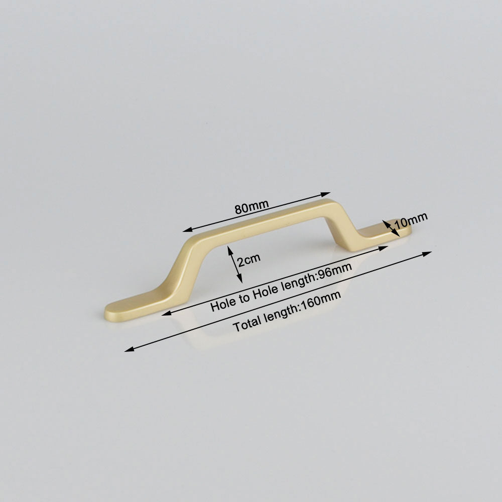 Gold Zinc Kitchen Cabinet Handles Drawer Bar Handle Pull 96mm 4