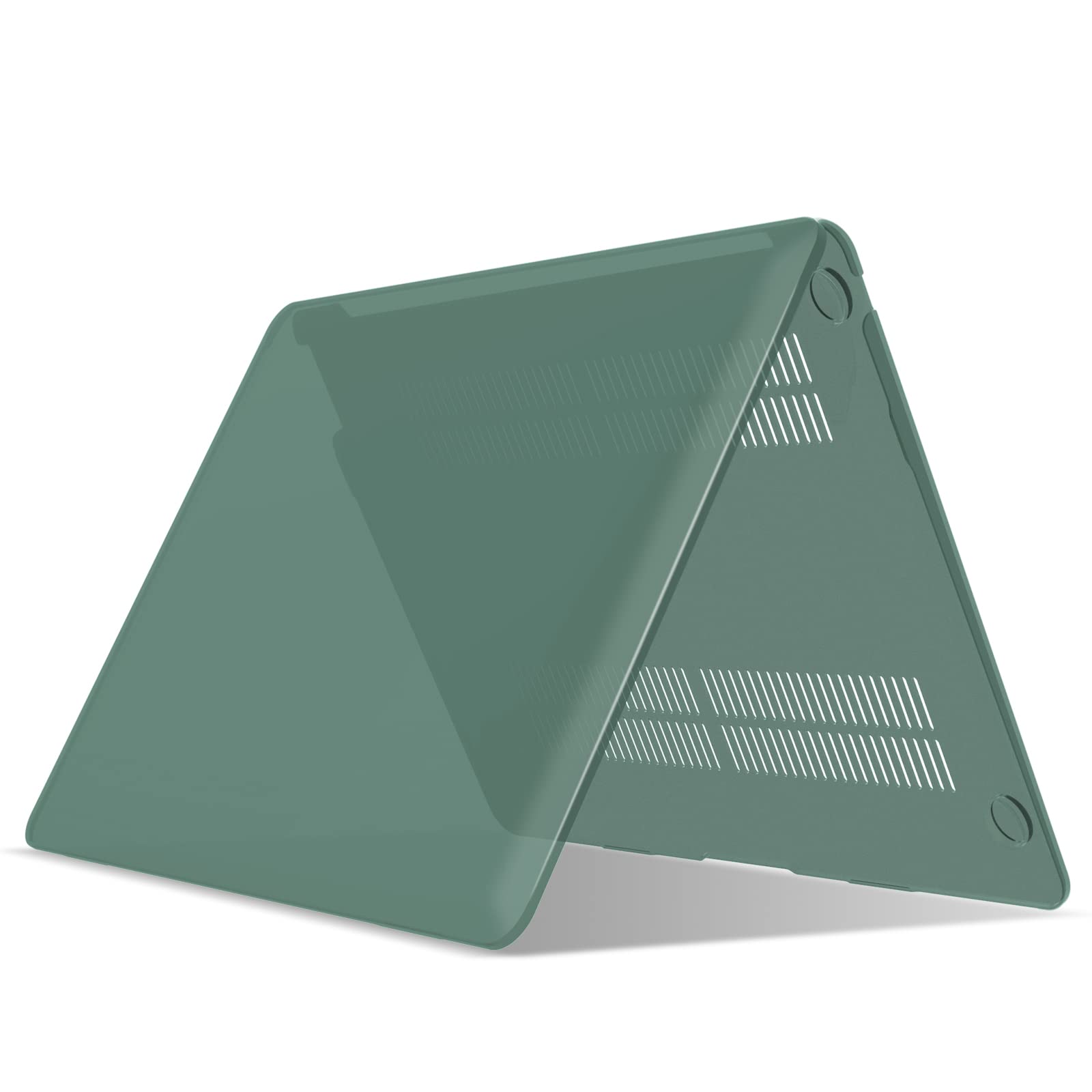 Suitable for  MacBook Air 13 Inch Case 2022 2021 2020 2019 2018, A1932, A2179, A2337 Shell Case Keyboard Cover Dark Green 5
