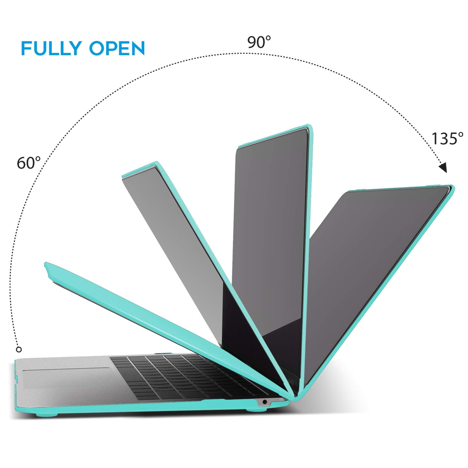 MacBook Air 13 Inch Case 2020 2019 2018, A1932, A2179, A2337 Shell Case Keyboard Cover tiffany blue 7