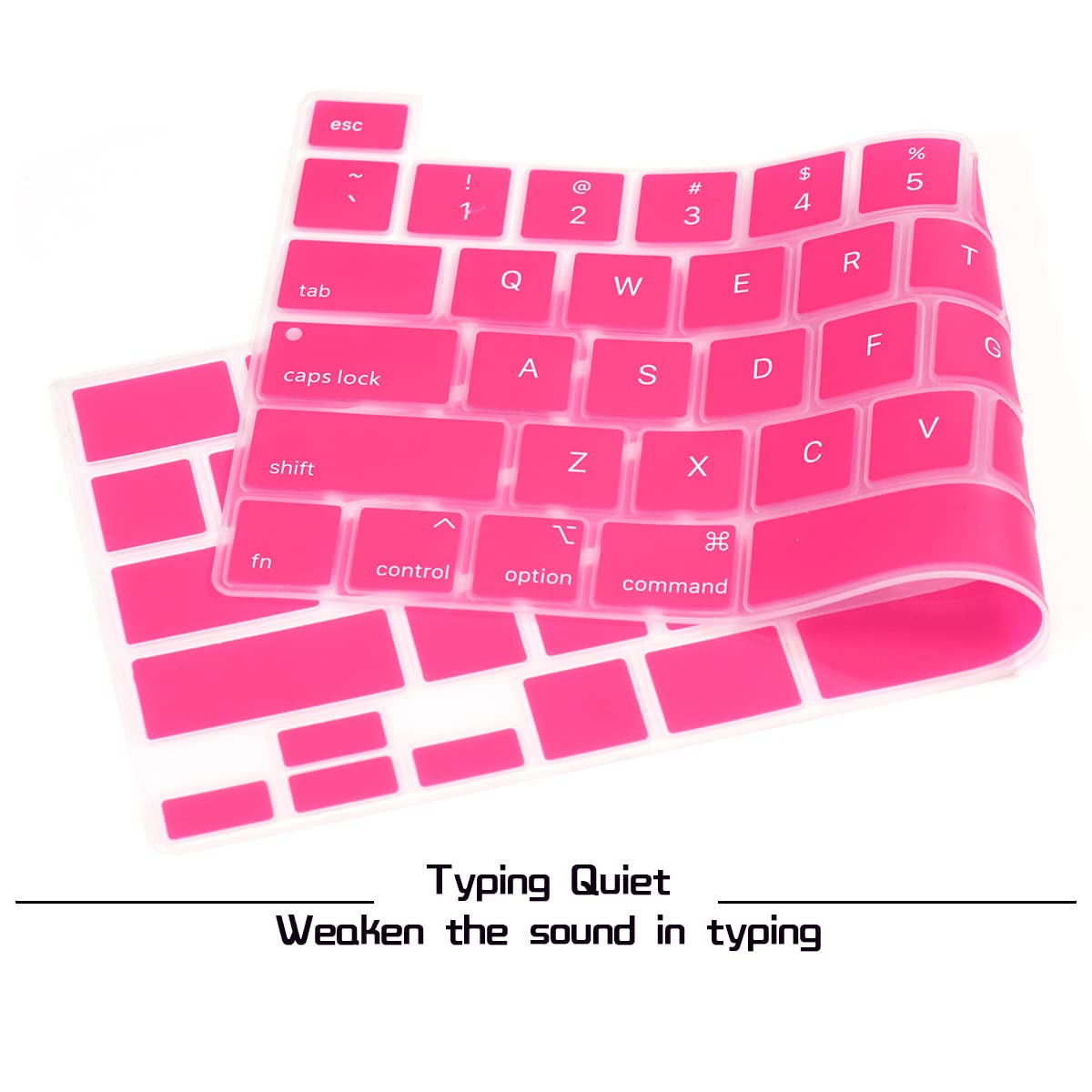 Keyboard Cover Skin For MacBook Pro 13 Pro 16 A2338 A2289 A2251 A2141 M1 M2 2020 to 2023 Hot Pink 6