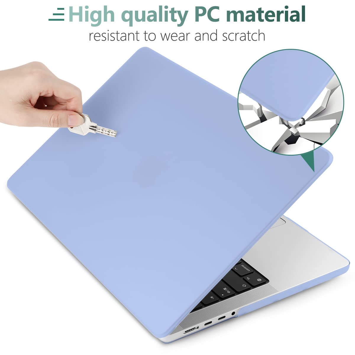 Suitable for  MacBook Pro 16 inch Case 2023 2022 2021 M2 A2780 A2485 M1 Pro/Max Hard Shell Case Keyboard Cover 6