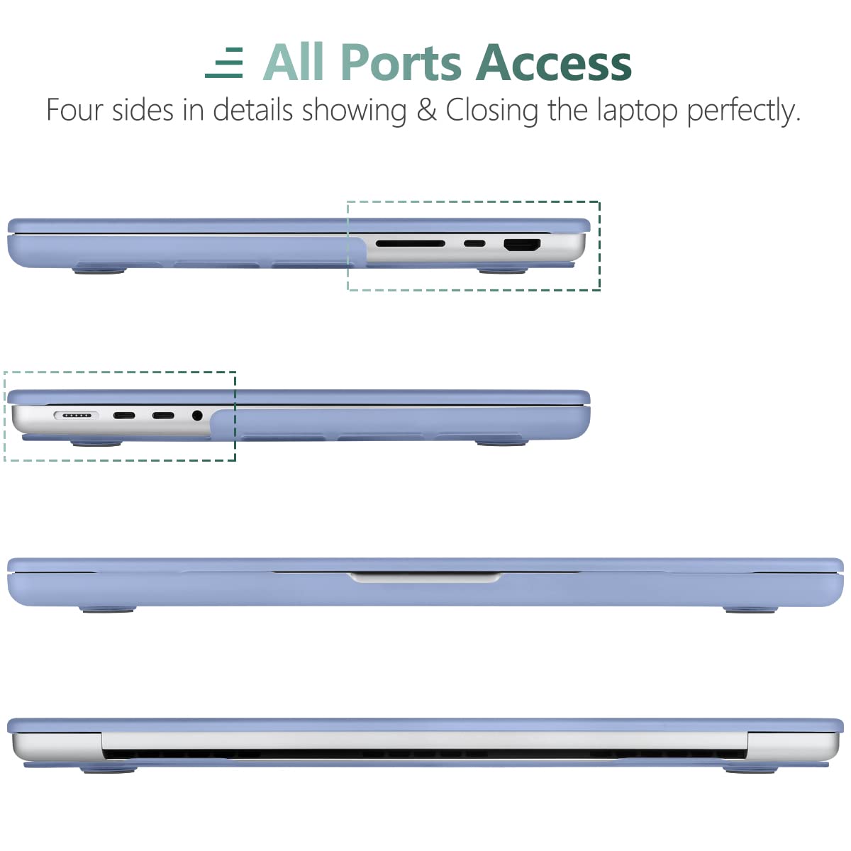 Suitable for  MacBook Pro 16 inch Case 2023 2022 2021 M2 A2780 A2485 M1 Pro/Max Hard Shell Case Keyboard Cover 7