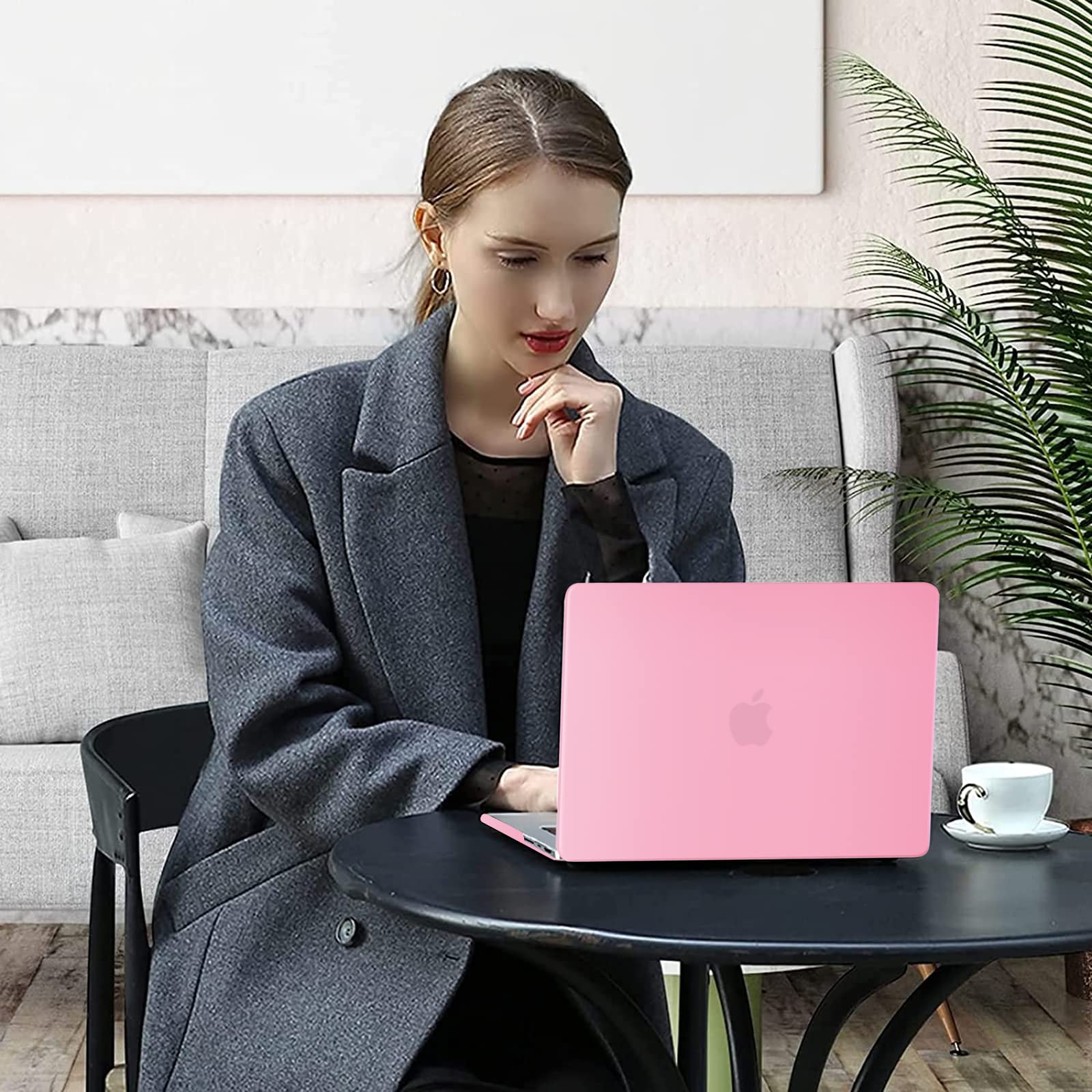 Suitable for  MacBook Pro 16 inch Case 2023 2022 2021 M2 A2780 A2485 M1 Pro/Max Hard Shell Case Keyboard Cover Pink 7