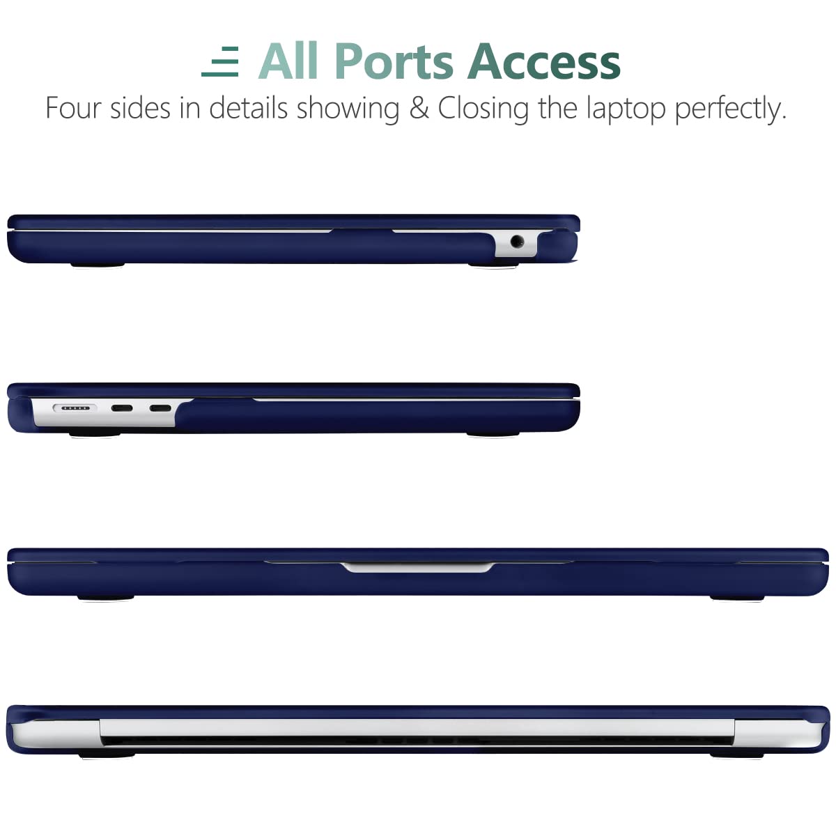 Suitable for  2023 2022 MacBook Air 13 inch case M2 Model A2681 Hard Shell Case Keyboard Cover Blue 6