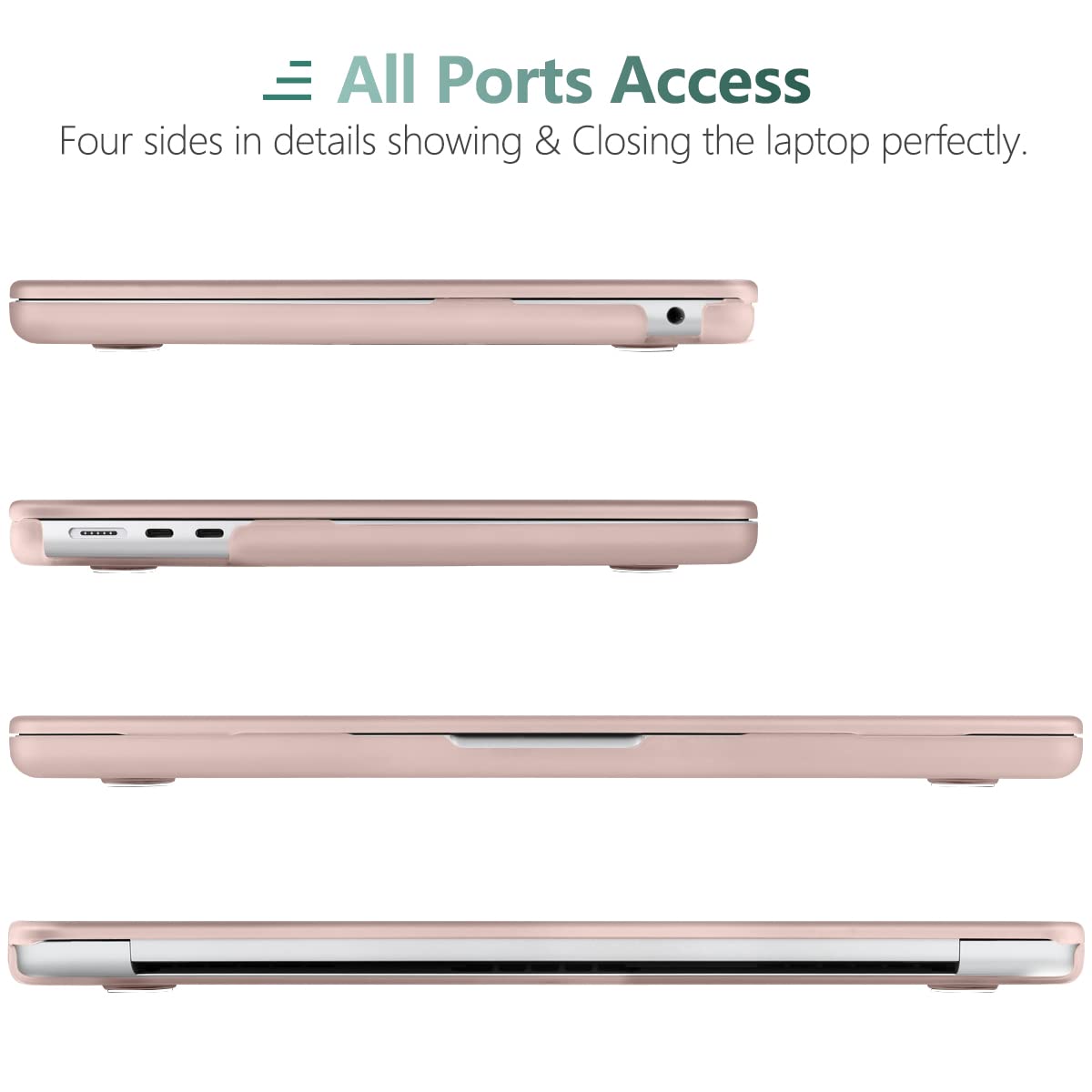 Suitable for  2023 2022 MacBook Air 13 inch case M2 Model A2681 Hard Shell Case Keyboard Cover Sold Pink 5