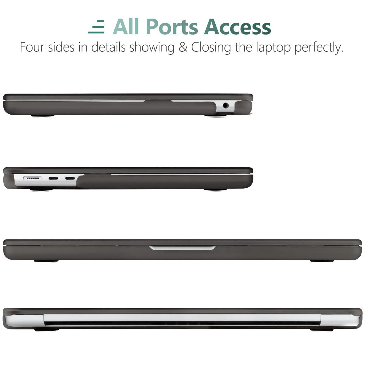 Suitable for  2023 2022 MacBook Air 13 inch case M2 Model A2681 Hard Shell Case Keyboard Cover Grey 7