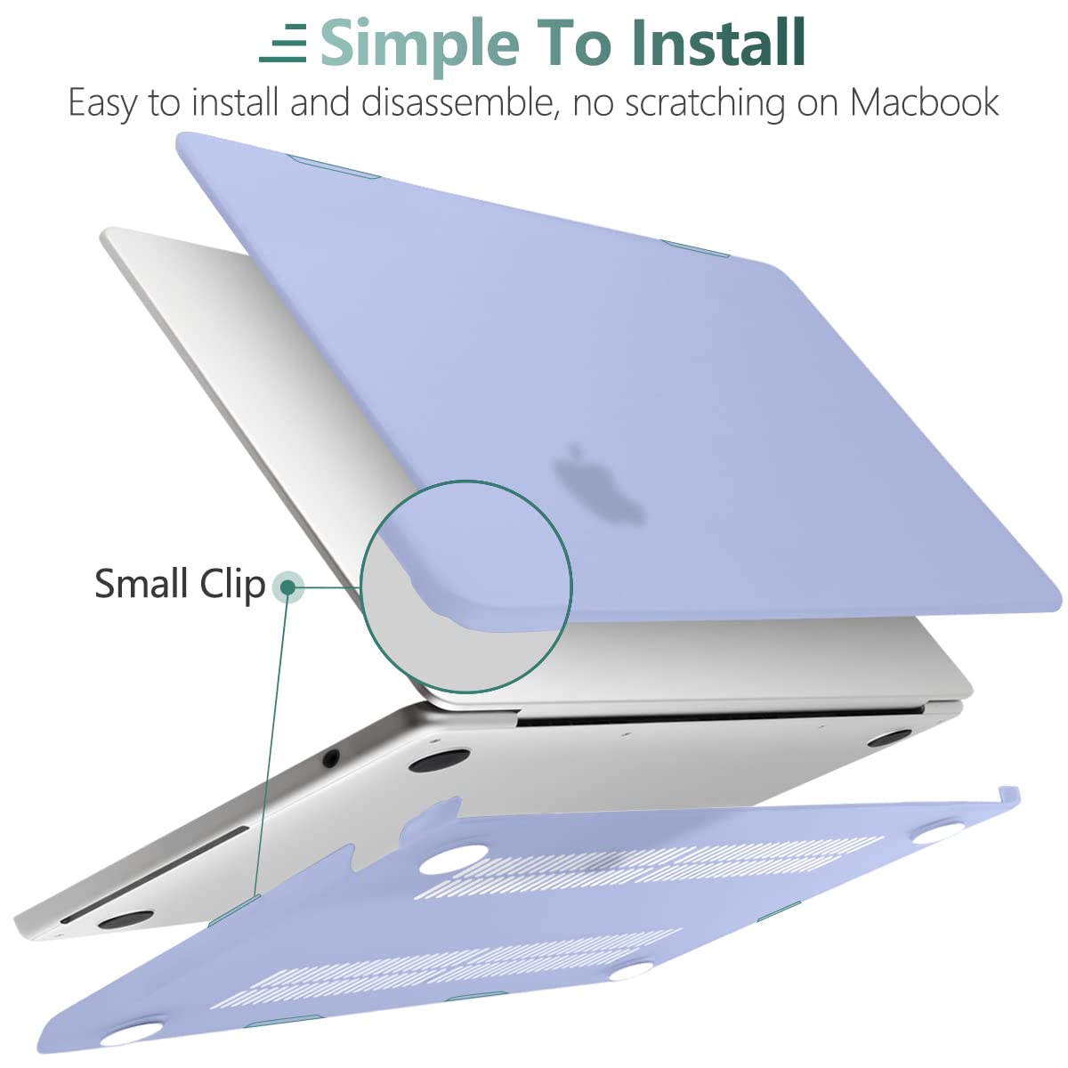 Suitable for  2023 2022 MacBook Air 13 inch case M2 Model A2681 Hard Shell Case Keyboard Cover 7