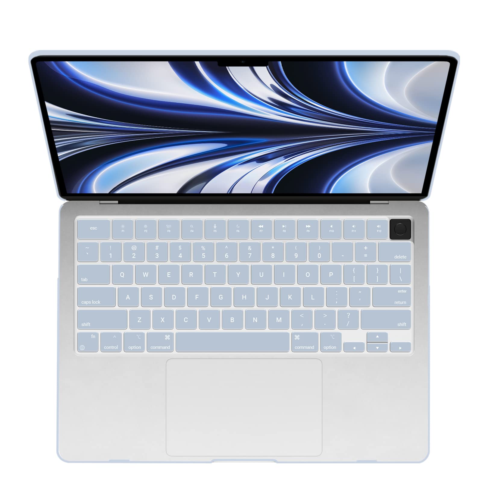 Suitable for  2023 2022 MacBook Air 13 inch case M2 Model A2681 Hard Shell Case Keyboard Cover 9