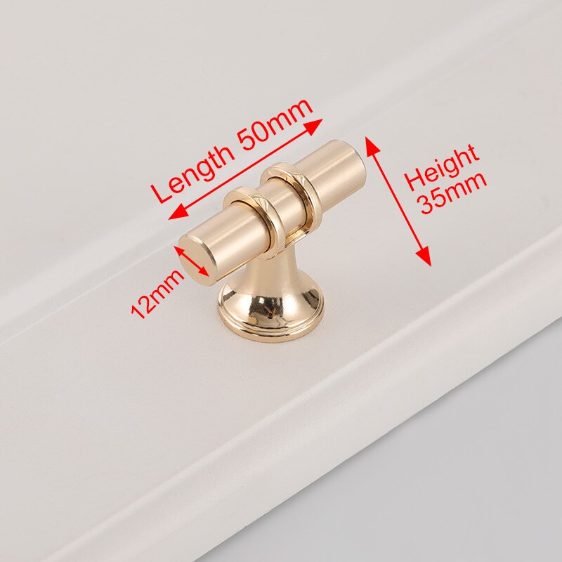 Luxury Design Kitchen Cabinet Handles Drawer Bar Handle Pull Gold T Bar 4