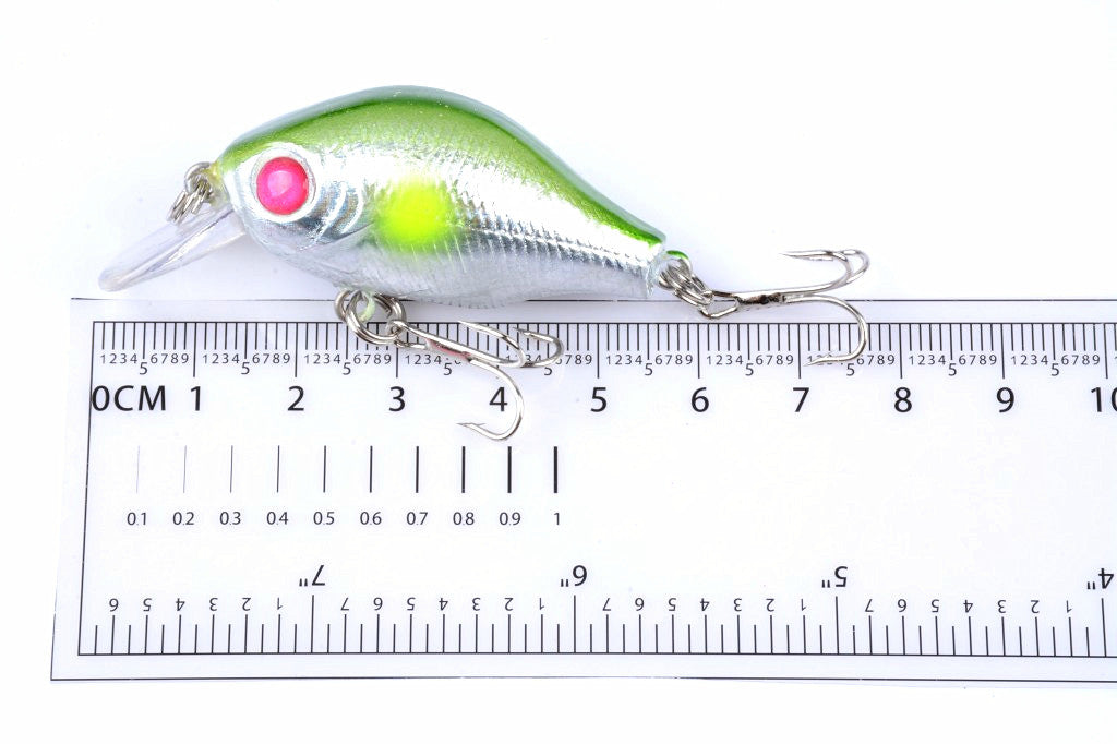 5x 5.5cm Popper Crank Bait Fishing Lure Lures Surface Tackle Saltwater 10