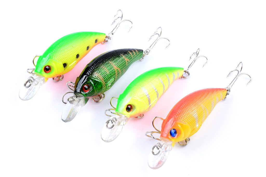 4x 7.5cm Popper Crank Bait Fishing Lure Lures Surface Tackle Saltwater 3