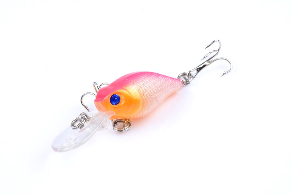 6x 6cm Popper Crank Bait Fishing Lure Lures Surface Tackle Saltwater 4