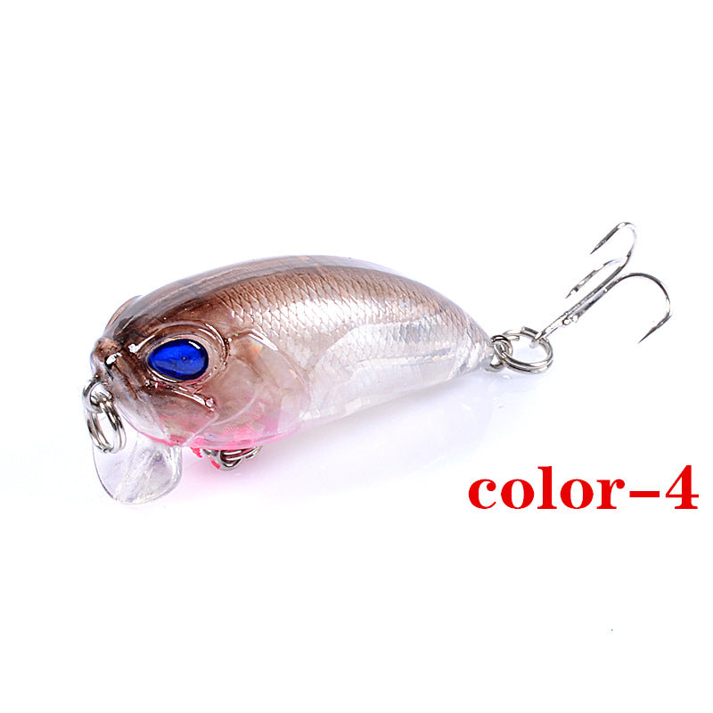 6x Popper Crank 5.1cm Fishing Lure Lures Surface Tackle Fresh Saltwater 4