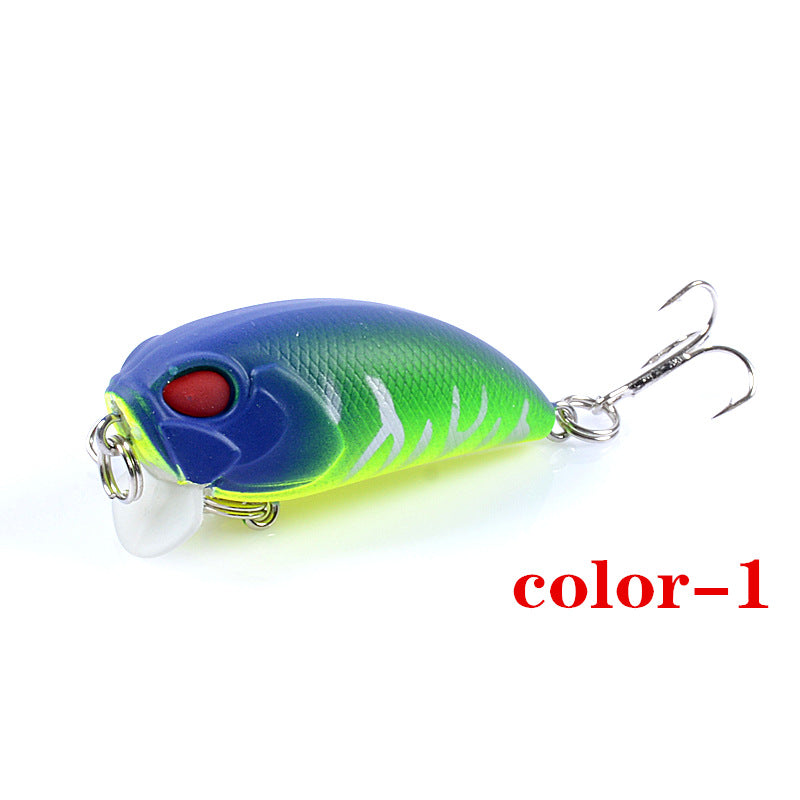6x Popper Crank 5.1cm Fishing Lure Lures Surface Tackle Fresh Saltwater 9