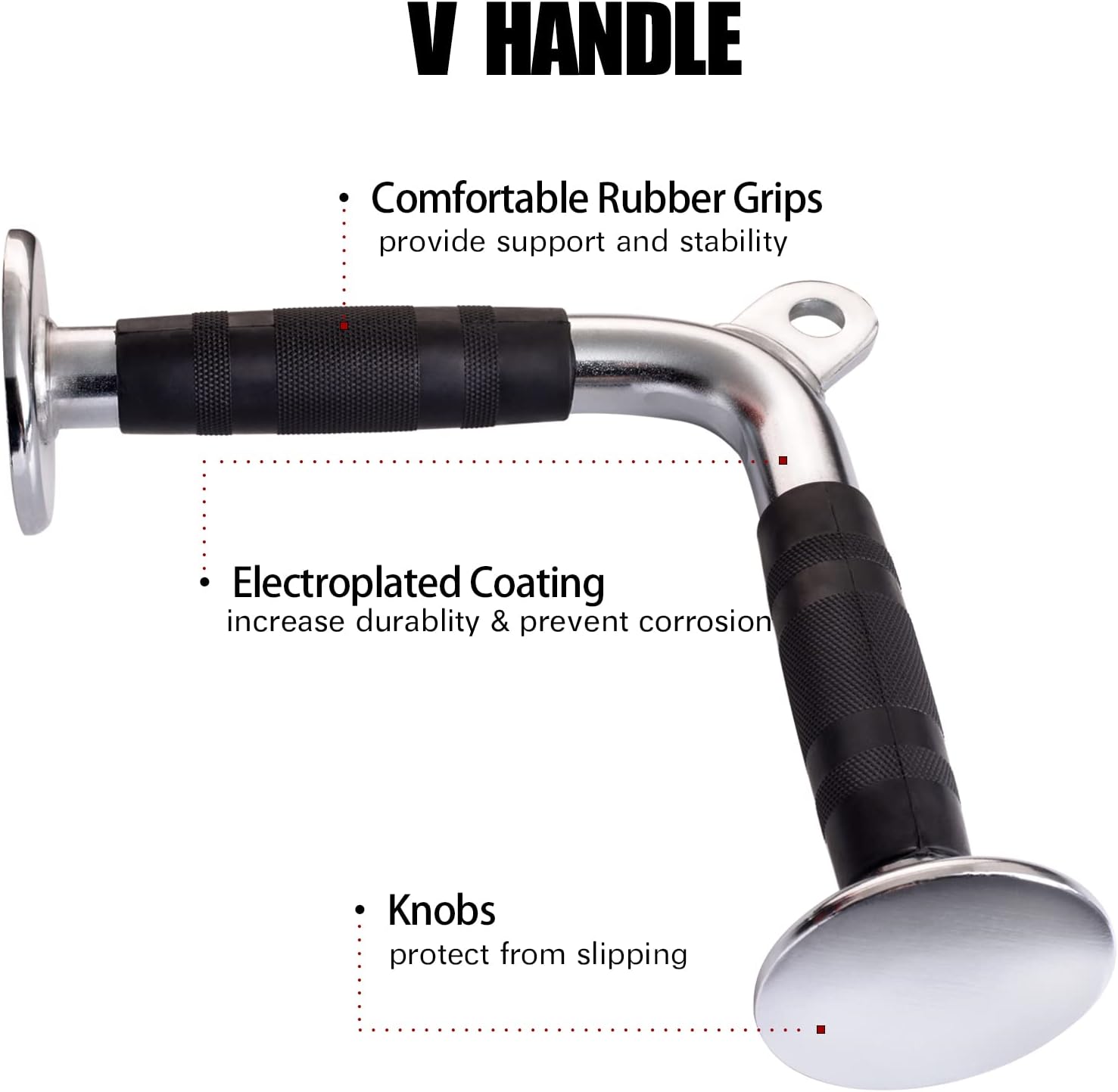 LAT V Bar V Pull Down Handle Row Handle Cable Machine Attachment 3