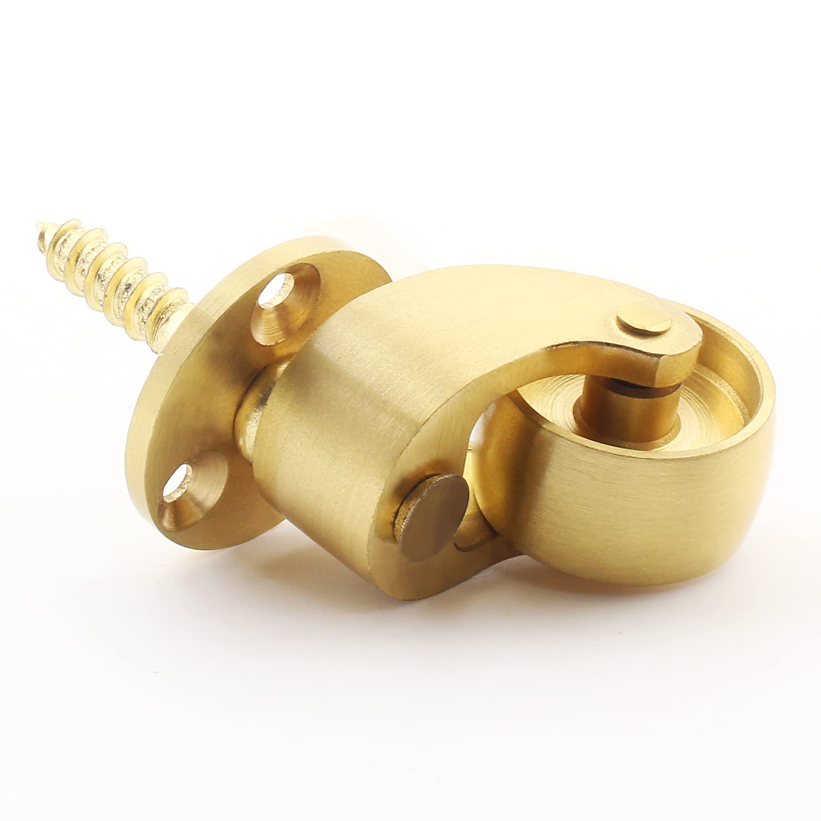 25mm Castor Brass Caster Wheel Swivel Vintage Chairs Cabinet Bed Furniture Wheels Brass 5