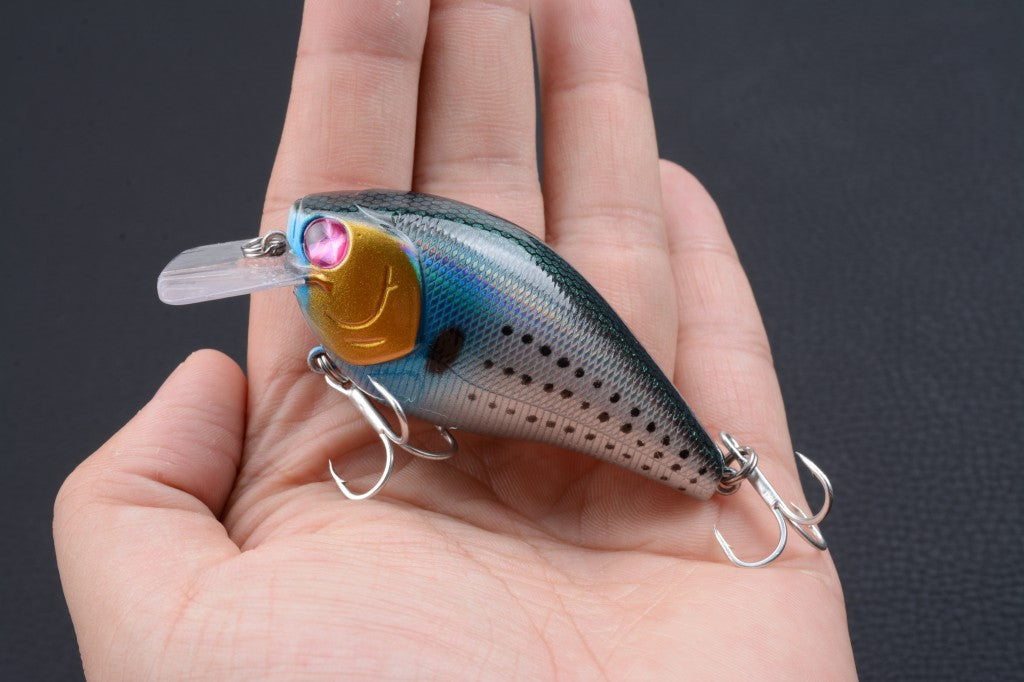 6x 8cm Popper Crank Bait Fishing Lure Lures Surface Tackle Saltwater 4