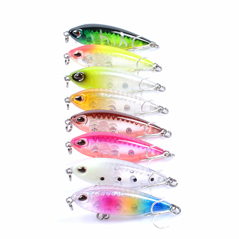 8x Pencil minnow 4.8cm Fishing Lure Lures Surface Tackle Fresh Saltwater 11