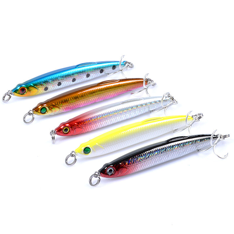 5x Pencil minnow 7.5cm Fishing Lure Lures Surface Tackle Fresh Saltwater 5