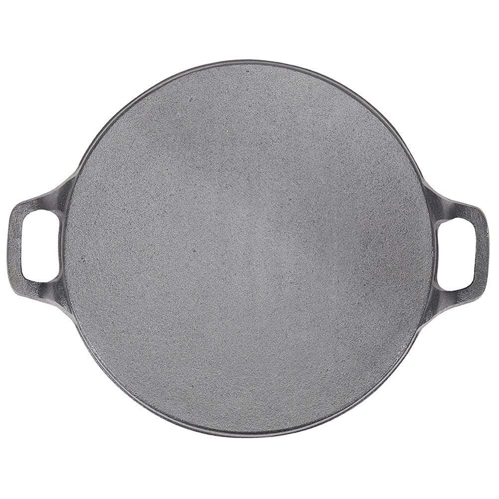 30cm Round Cast Iron Griddle Plate, BBQ Pan Cooking Griddle Grill for StoveF, Oven 6