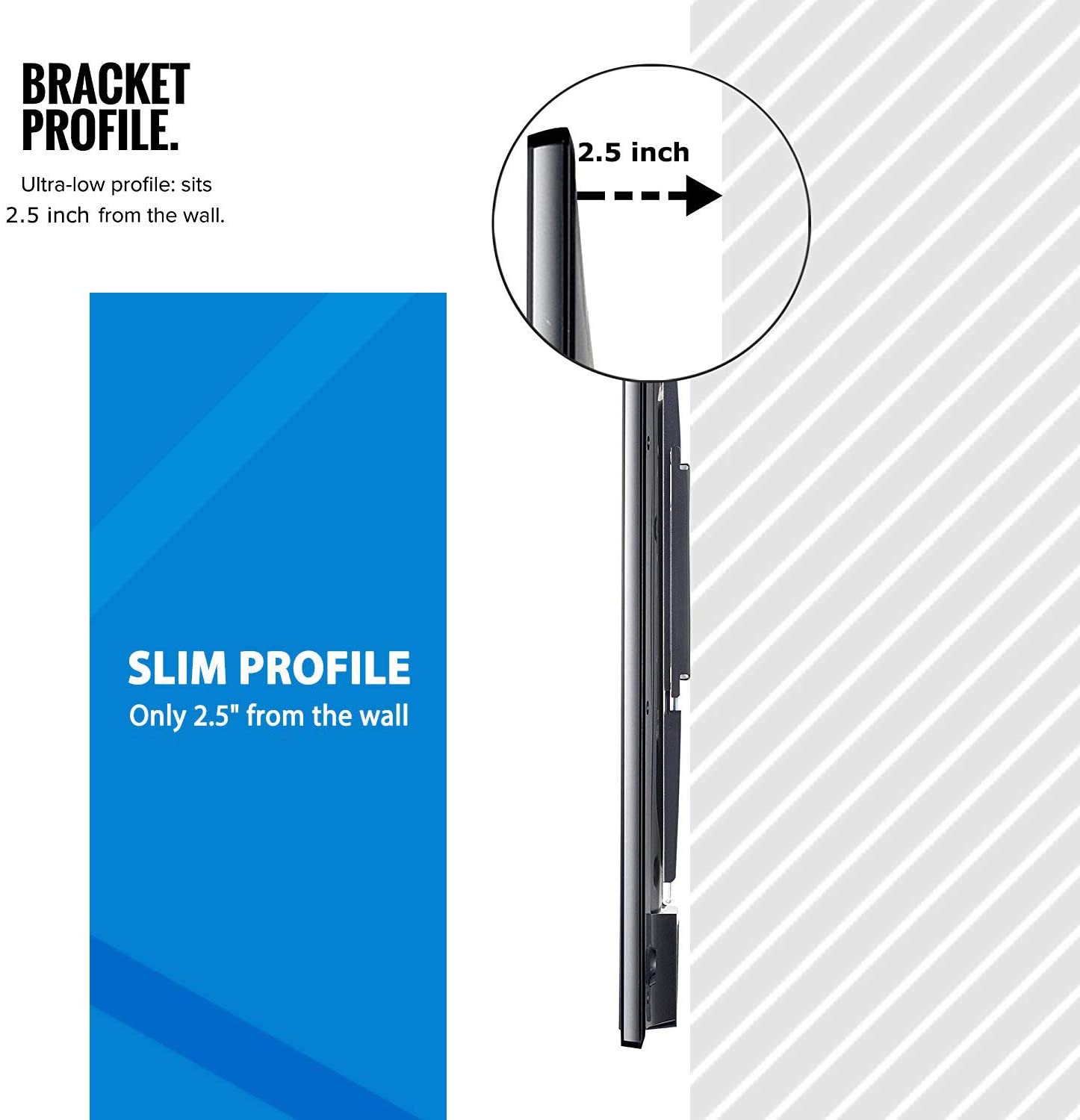 32-70 Inch Fixed TV Wall Mount Bracket TV Bracket Wall Mount up to 75KG 7