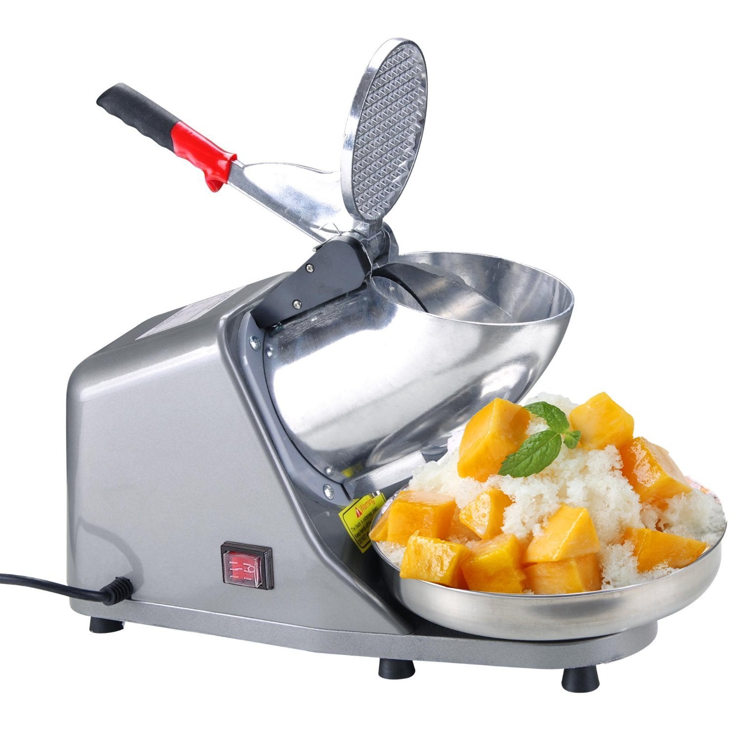 300W Electric Ice Crusher Shaver StainlessSteel Blade Cone Maker Kitchen machine 7