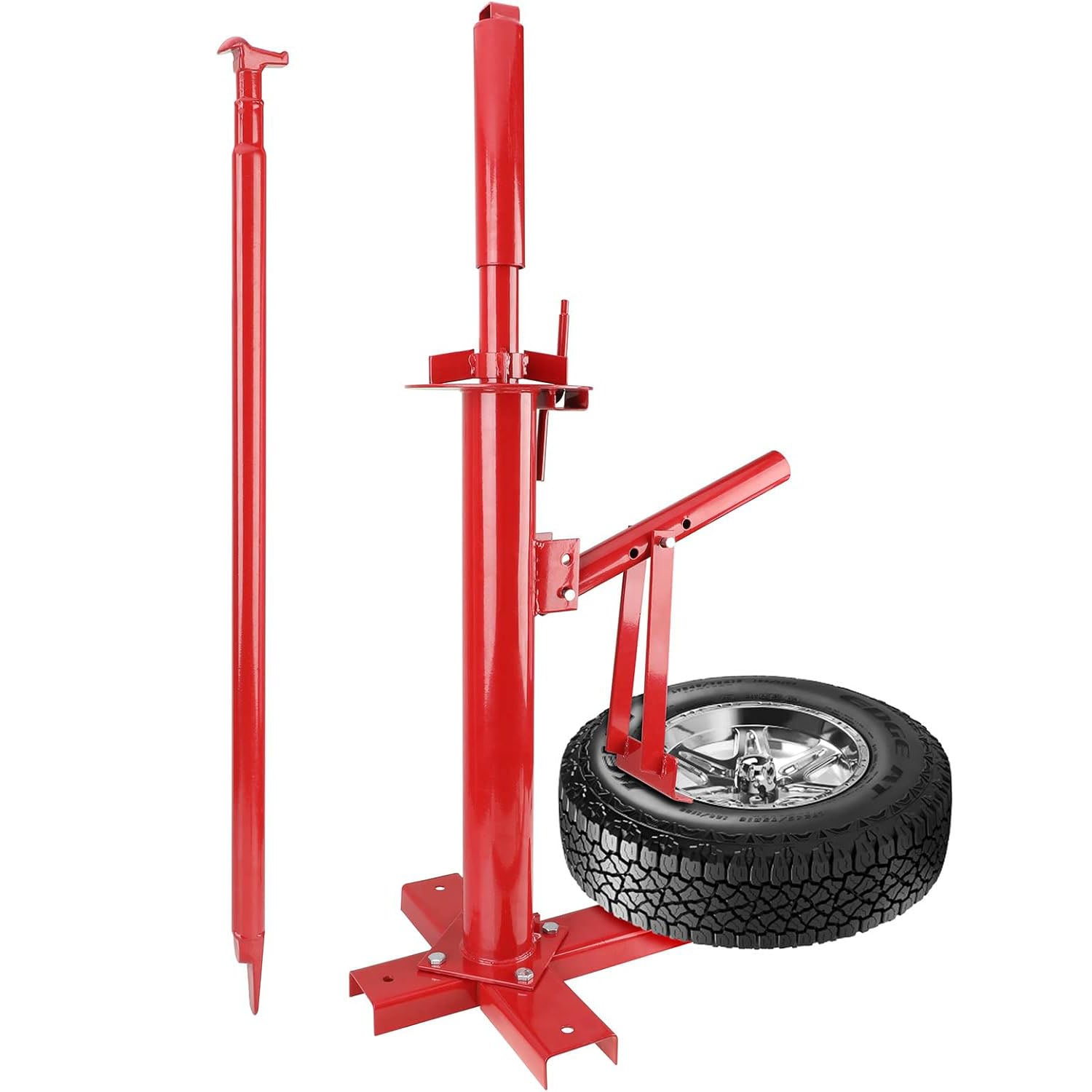 Manual Portable Hand Tyre Changer Bead Breaker Tool Mounting Home Shop Auto 4