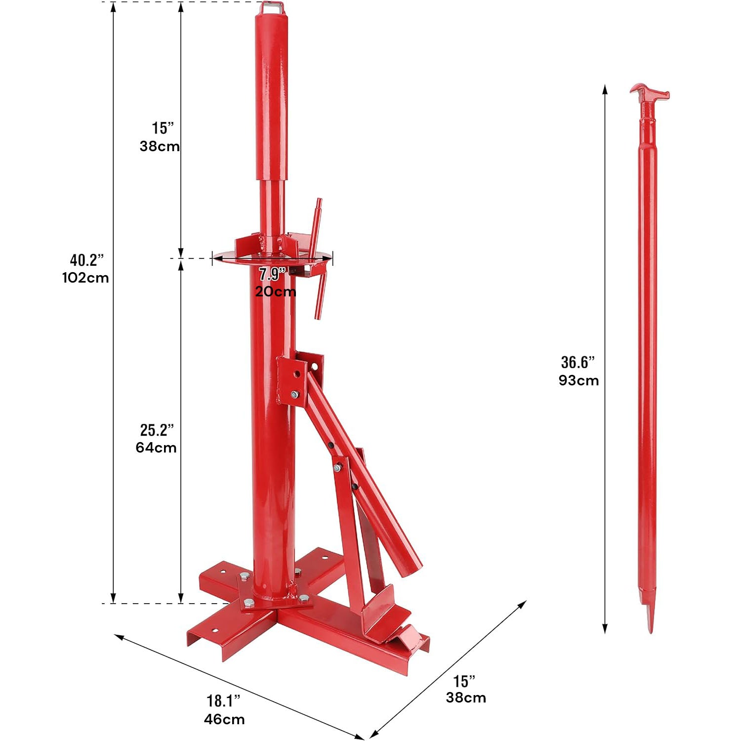 Manual Portable Hand Tyre Changer Bead Breaker Tool Mounting Home Shop Auto 8