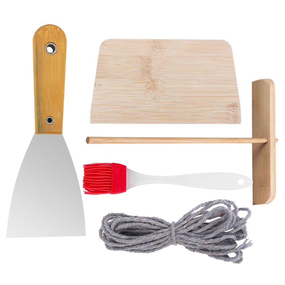 28cm Seasoned Cast Iron Induction Crepes Pan Baking Pancake Tool Pizza Bakeware 3