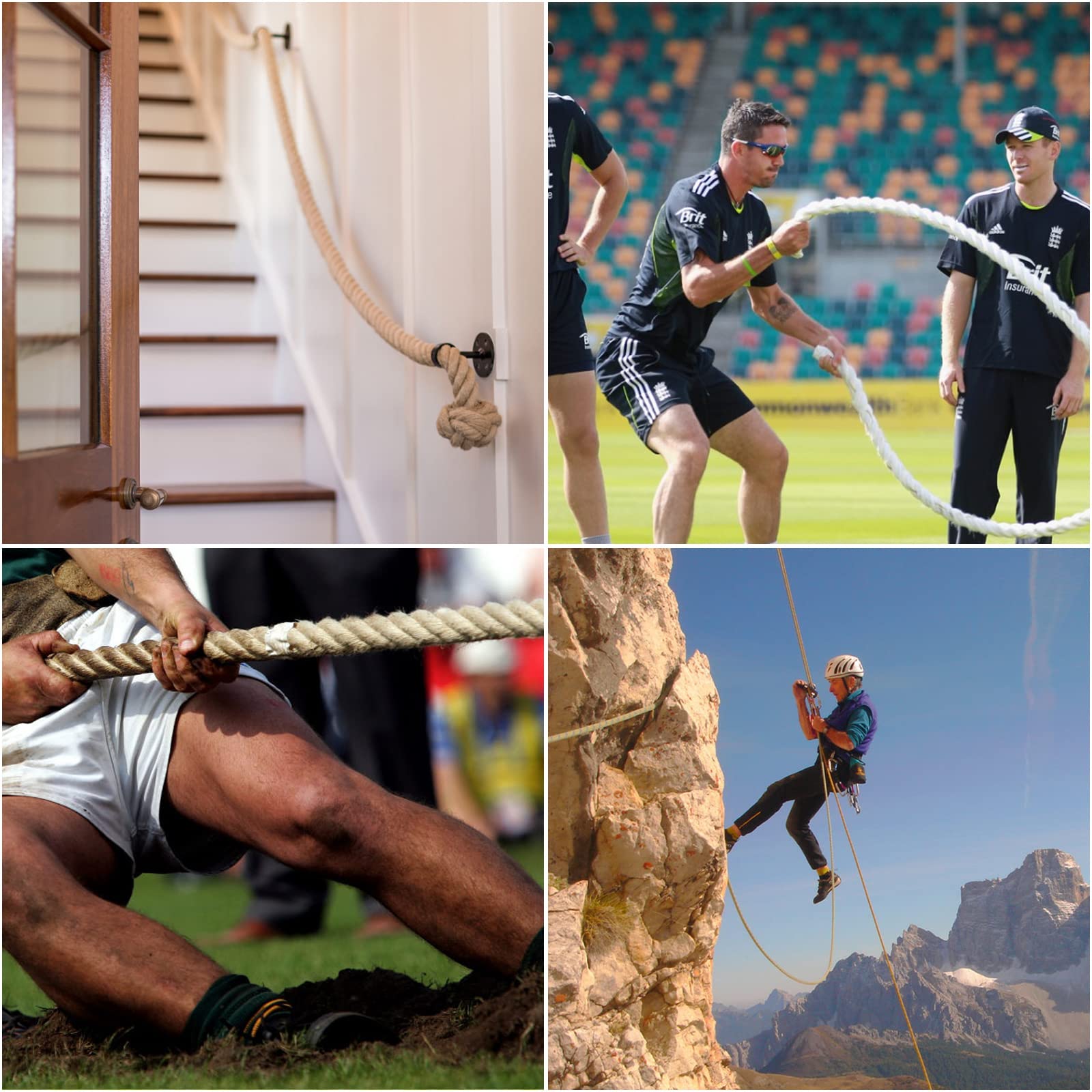 2m Sisal 40mm Rope Natural Twine Cord Thick Jute Hemp Manila  Crafting Home Decor 5